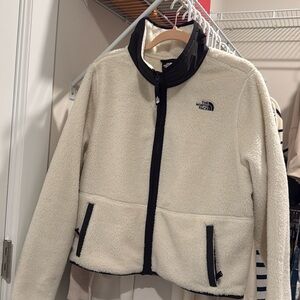 New north face dunraven sherpa crop white vintage